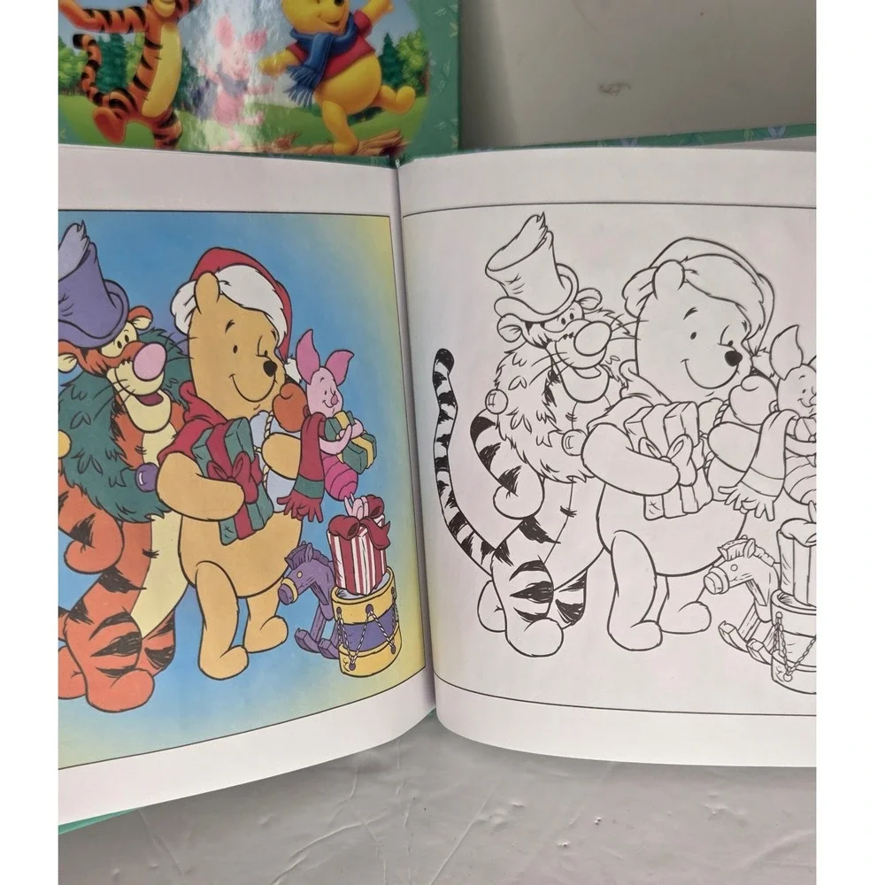 Disney Winnie the Pooh Coloring Book Lot of 3 Vintage 2004 Tigger Eeyore Piglet